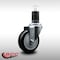 Service Caster 4'' SS Black Poly Wheel Swivel 1-5/8'' Expanding Stem Caster SCC-SSEX20S414-PPUB-BLK-158 - alternate 3